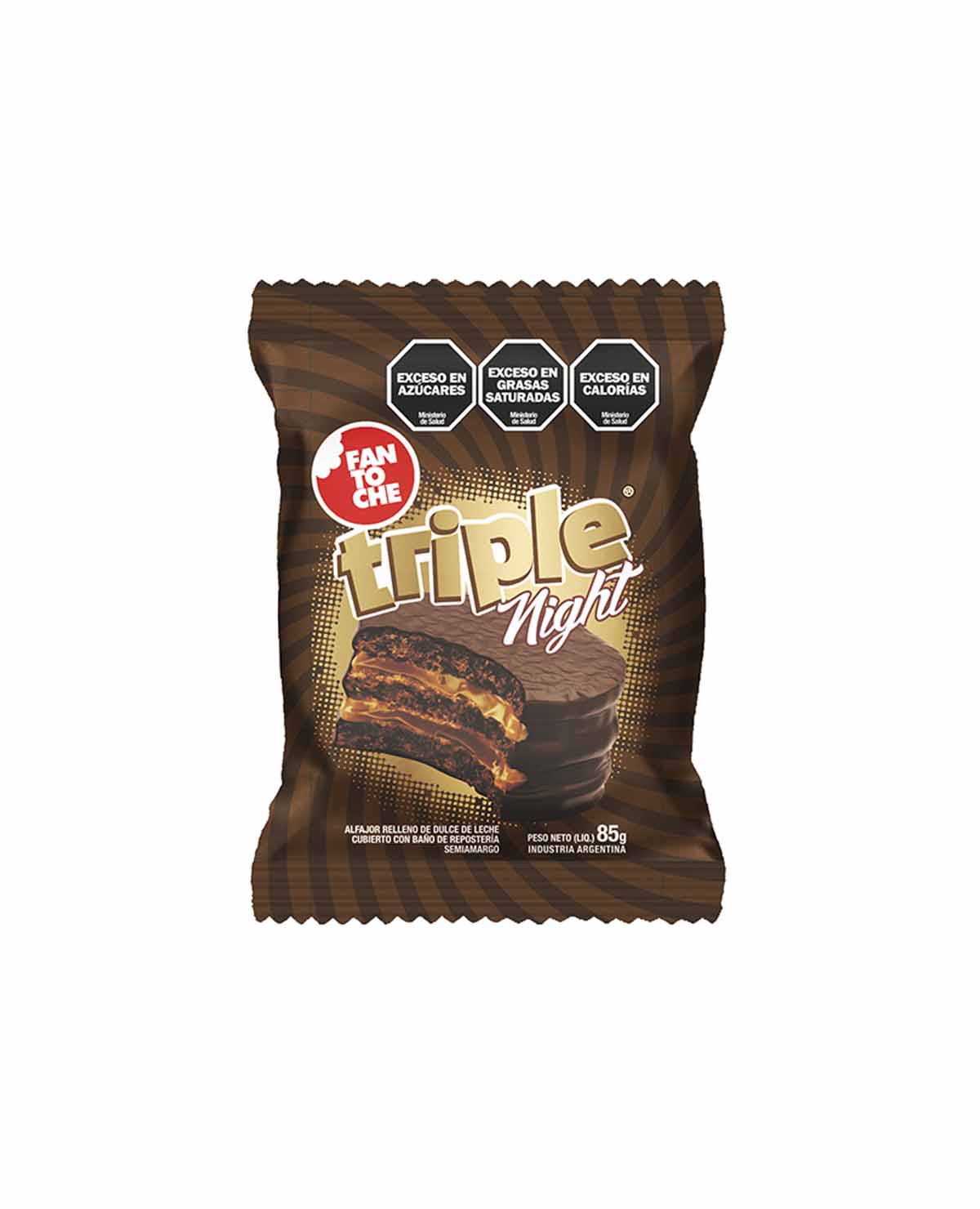 Alfajor Fantoche Triple Night 85 Gr